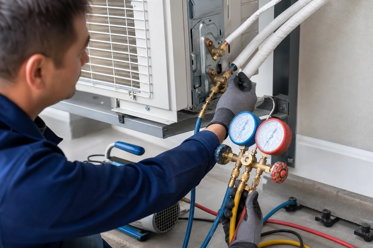 Aircond repair and refrigerant diagnosis